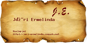 Jári Ermelinda névjegykártya